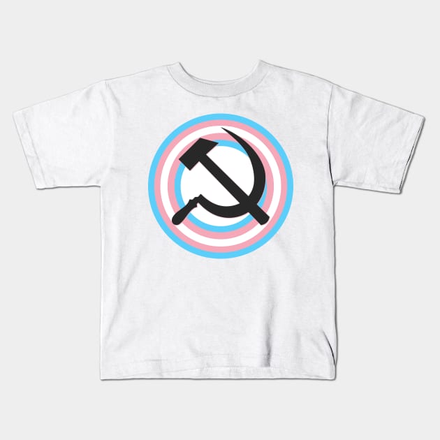 Trans Pride Communist Kids T-Shirt by gabyshiny